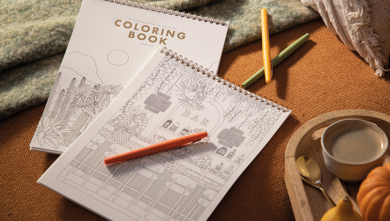 coloring books.