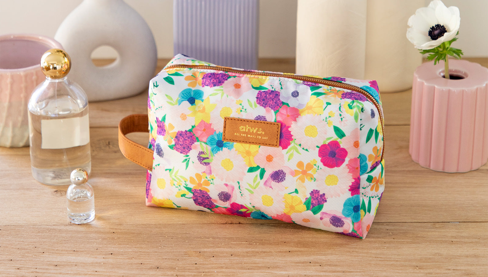 toiletry bags.