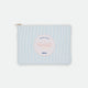feminist badass pouch bag blue stripes by All The Ways To Say