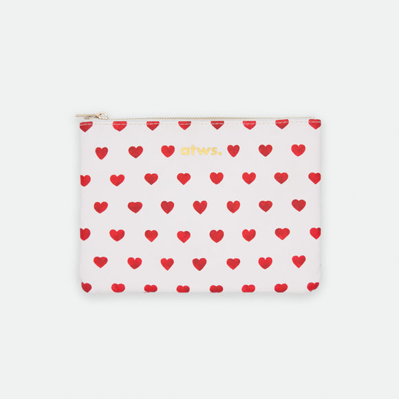 red heart pouch bag pink love design by All The Ways To Say
