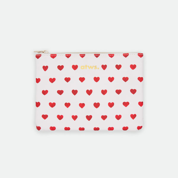red heart pouch bag pink love design by All The Ways To Say