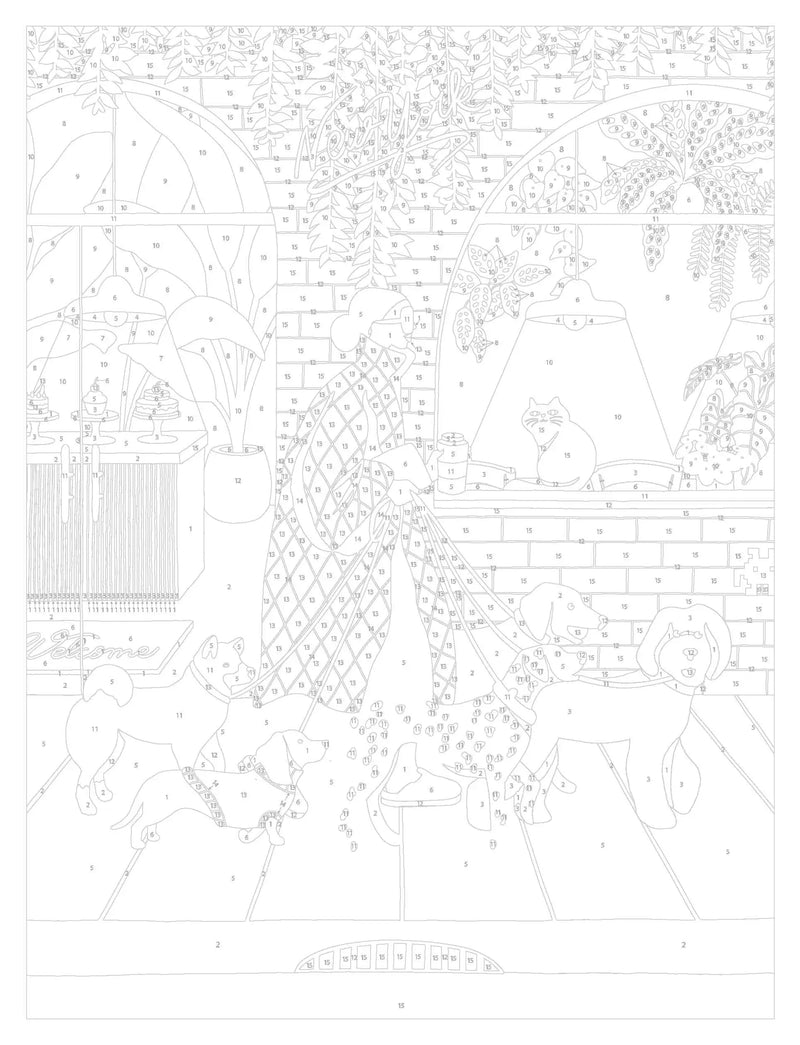 Outline to paint