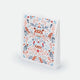 White Winter Gift Bag by All the Ways to Say featuring snowy white background with red, blue and orange floral and animal motifs, available in two sizes.