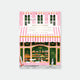 Notebook with a bakery illustration on a white background