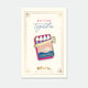 Better Together enamel pin by All the Ways to Say featuring gold-plated sardine tin design in pink and blue tones on cream background with golden frame.