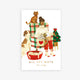 Hot Chocolate enamel pin by All the Ways to Say featuring gold-plated mug with whipped cream and cinnamon on cozy illustrated winter background.