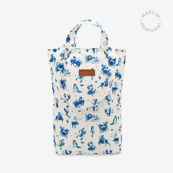 astro zodiac blue recycled tote bag by All The Ways To Say