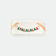 Falalala Coffee Tray by All the Ways to Say in birch wood with festive garland design, made in Sweden, dishwasher safe and food contact approved