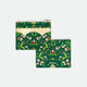 Green Jungle Wallet by All the Ways to Say in premium PU leather with tropical botanical design and golden zip detail