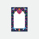 A colorful Mexican-themed notepad with a vibrant design featuring flowers, birds, and traditional patterns.