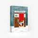 1000-piece jigsaw puzzle box by All The Ways To Say featuring a collage of colorful retro instant photos of travel scenes.