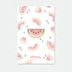 A pink watermelon slice enamel pin by All The Ways To Say with gold edges, displayed on a watercolor watermelon-themed backing card.