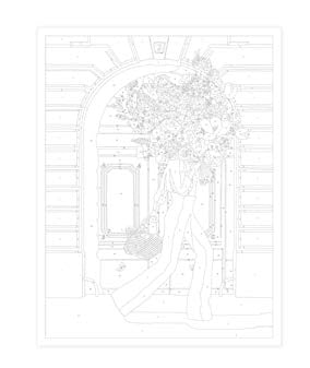 Illustration to paint (24.5×32cm) on 350gsm paper