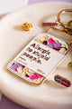 Allergic to stupid people Keychain - Extreme close-up of the pill jar illustration and text details.