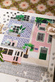 Lisboa - Puzzle 1000 pieces: the puzzle being assembled on a white table with a morning coffee.