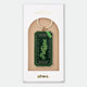 Enamel and metal keychain shaped like a vintage admission ticket, green with text reading "092027, Plant Addict, No space left, one more won't hurt," gold-tone ring and "ATWS" charm