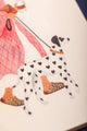 Dalmatian Pocket Notebook A6 DUO - Detailed view of the dalmatian dog with heart-shaped spots.