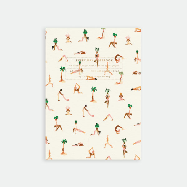 Notebook A5 Yoga pattern