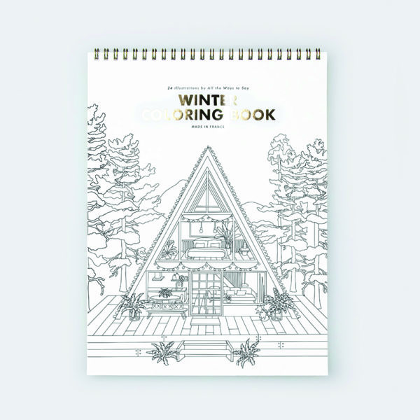 Winter coloring book