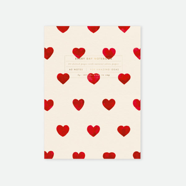 Notebook A5 Hearts