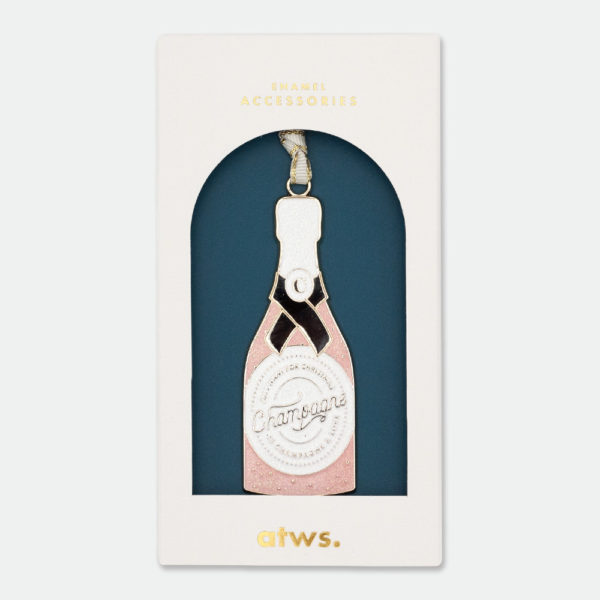 Champagne christmas Ornament