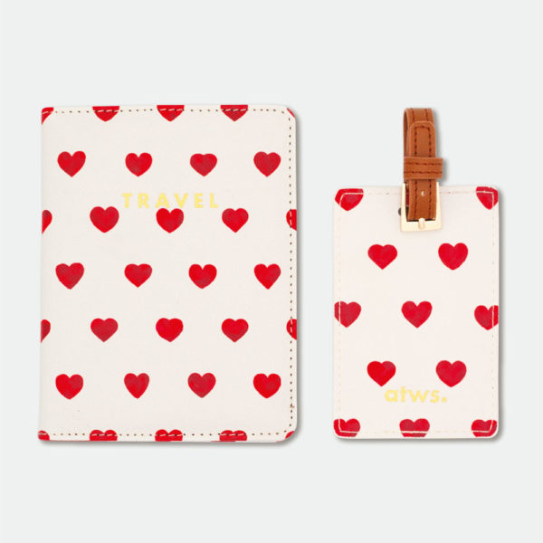 Red hearts Travel set